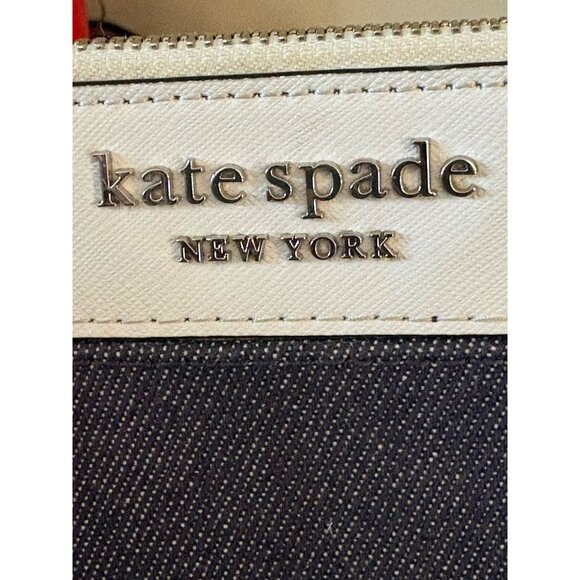 Kate Spade New York Denim & Leather Crossbody Bag NWT - Picture 8 of 8